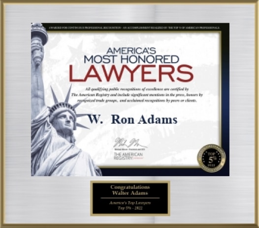 america's most honored lawyers award